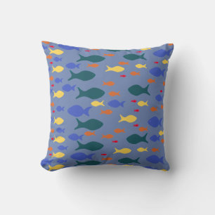 Farbiger Fisch-Kissenbezug Kissen