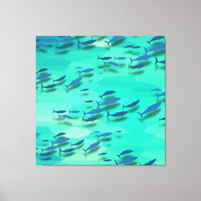 Farbiger Fisch Leinwanddruck (Vorderseite)