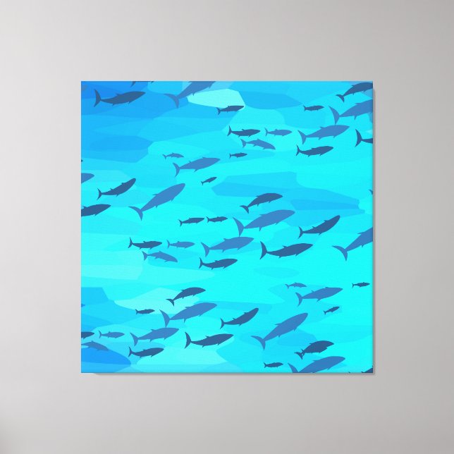 Farbiger Fisch Leinwanddruck (Vorderseite)