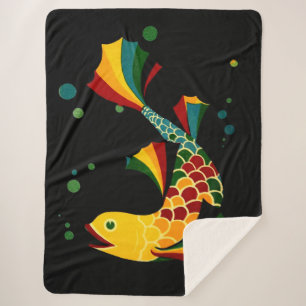 farbiger Fisch "n blubbles Sherpadecke