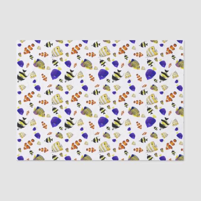 Farbiger Fisch Seidenpapier (Vorderseite)