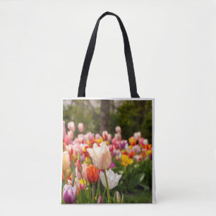 Farbiger Frühlings-Tulpen-Garten-Naturfotografie 
