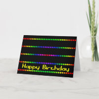 Farbiger Geburtstag