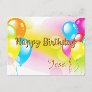 Farbiger Geburtstag Postkarte