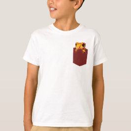 Farbiger Gecko in Pocket T - Shirt