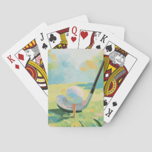 Farbiger Golf Spielkarten