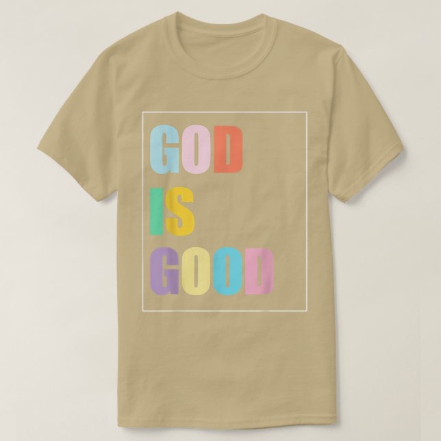 Farbiger Gott ist gut T-Shirt (Design vorne)