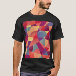 Farbiger Grunge: Geometrischer Dreiecke Hintergrun T-Shirt