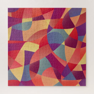 Farbiger Grunge: Hintergrund geometrischer Dreieck Puzzle