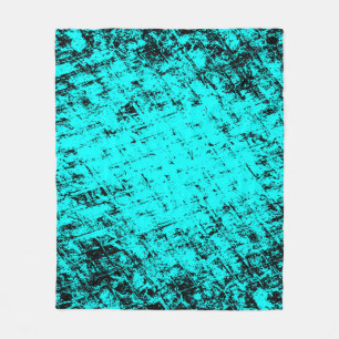 Farbiger Grunge Türkis Hintergrund. Halftone-Eleme Fleecedecke