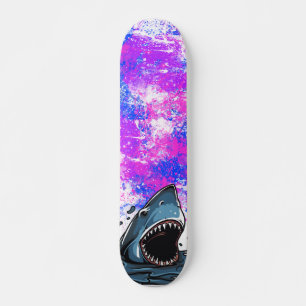 Farbiger Hai Skateboard