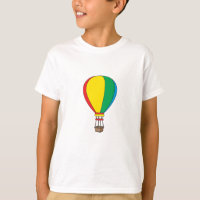 Farbiger Heißluftballon