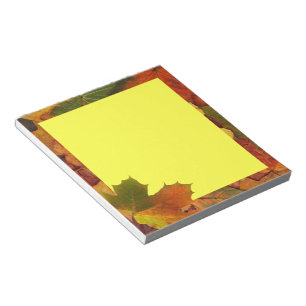 Farbiger Herbst Notizblock