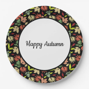 Farbiger Herbst Pappteller