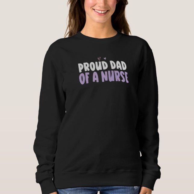 Farbiger herzerfester Vater eines Sprichworts der  Sweatshirt (Vorderseite)
