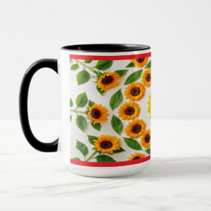 Farbiger Hibiskus und Plumeria Tasse