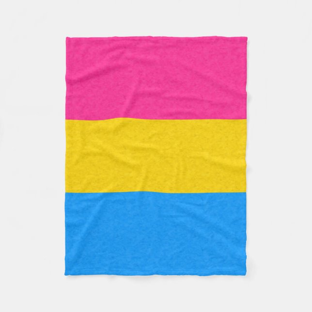 Farbiger Hintergrund des Pansexual Pride Flag Fleecedecke (Vorderseite)