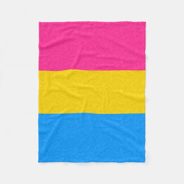 Farbiger Hintergrund des Pansexual Pride Flag Fleecedecke (Vorderseite)