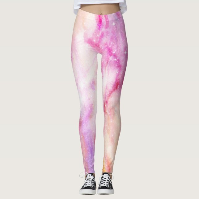 Farbiger Hintergrund Leggings (Vorderseite)