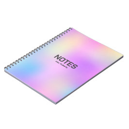 Farbiger holografischer Hintergrund Nr. 3 Notizblock