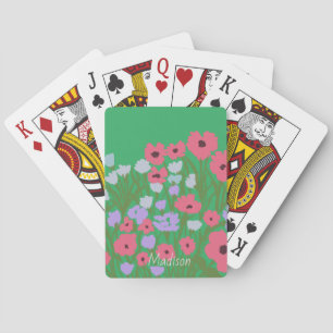 Farbiger Hübscher Blumenkohl + Individuelle Name Spielkarten