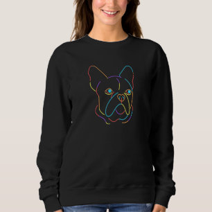 Farbiger Hund Französischer Bulldog für Männer Sweatshirt