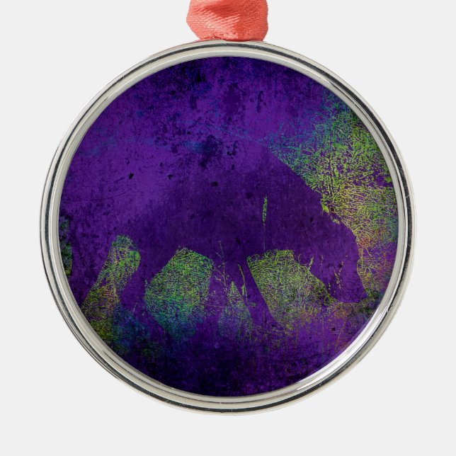 Farbiger Hund Ornament Aus Metall (Vorne)