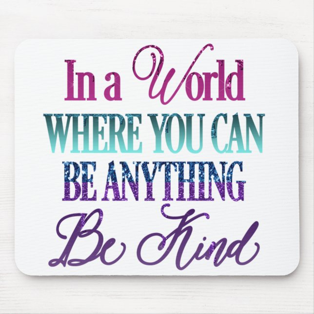 Farbiger inspirierender Glitzer Mousepad (Vorne)