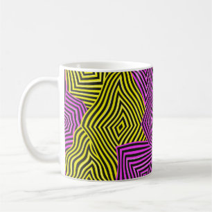 Farbiger Jugendstil Muster  Kaffeetasse