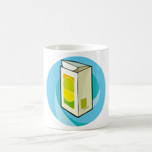 Farbiger Juice Carton Moderner Minimal Kaffeetasse