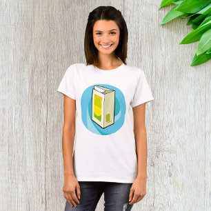 Farbiger Juice Carton Moderner Minimal T-Shirt