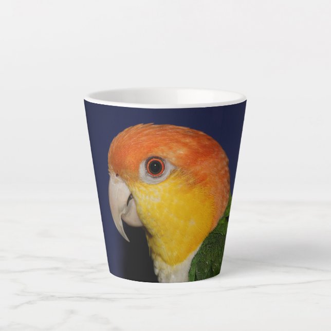 Farbiger Kaique-Papagei Milchtasse (Vorderseite)