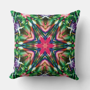 Farbiger Kaleidoskop-Kissen Kissen