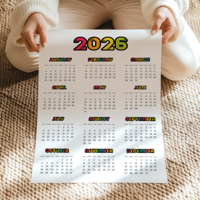 Farbiger Kalender 2023 Poster (Von Creator hochgeladen)
