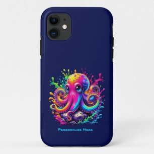 Farbiger Kraken Case-Mate iPhone Hülle