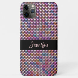 Farbiger Kristall mit individuelle Name Case-Mate iPhone Hülle
