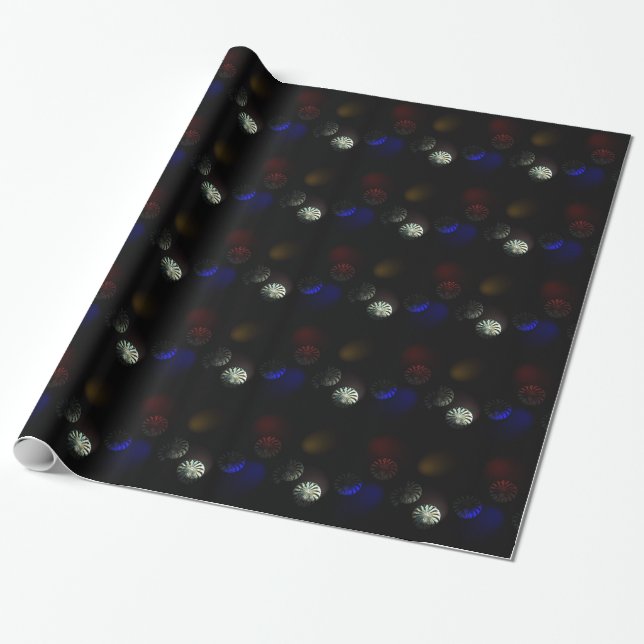 Farbiger Kristallbilder Geschenkpapier (Ungerollt)