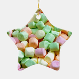 Farbiger Mini-Marshmallow-Druck Keramikornament
