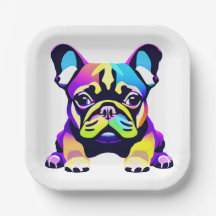 Farbiger Mops Hund Welpe