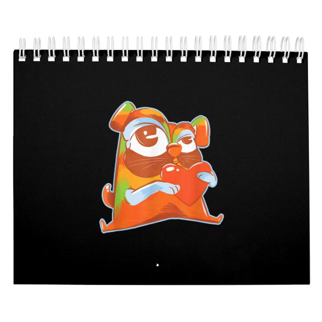 Farbiger Mops - Pop Kunstvoll wandern im Valle Ver Kalender (Titelbild)