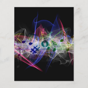 Farbiger Musikstil Flyer