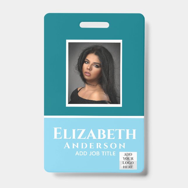 Farbiger Name des Fotos QR Scanning Barcode Ausweis (Vorderseite)