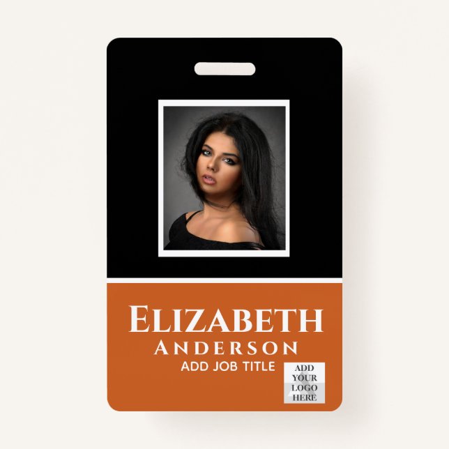 Farbiger Name des Fotos QR Scanning Barcode Ausweis (Vorderseite)