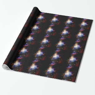 Farbiger Nebel Geschenkpapier