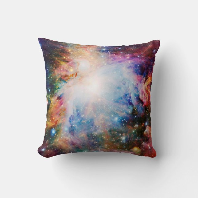 Farbiger Nebel Kissen (Vorderseite)