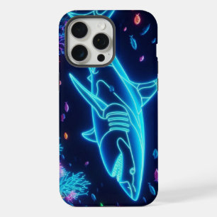 Farbiger Neonhai iPhone 15 Pro Max Hülle