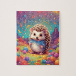 Farbiger Niedlicher Igel Puzzle