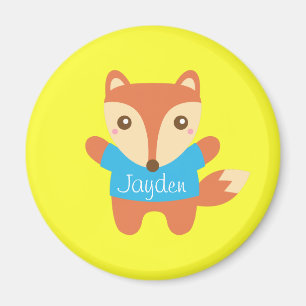 Farbiger niedlicher kleiner Fuchs für Kinder Magnet