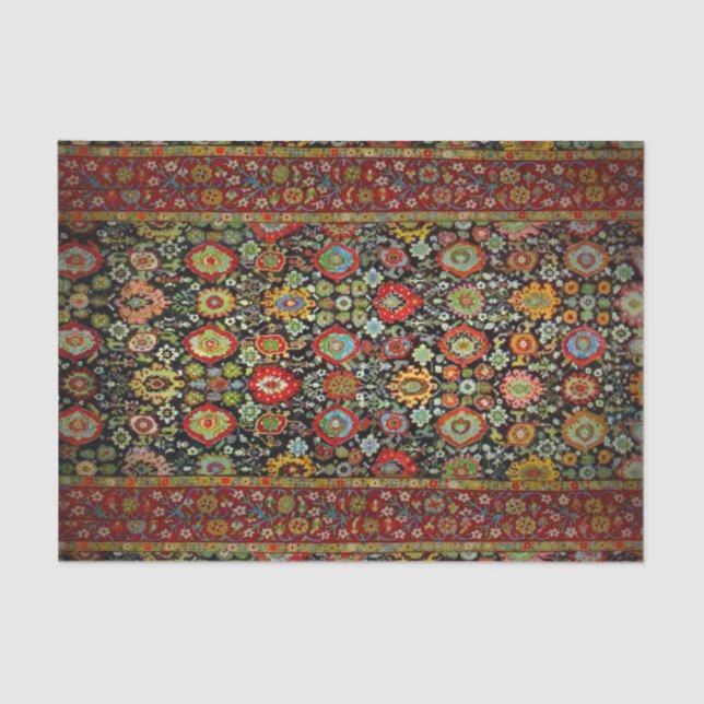 Farbiger Orientalischer Rug-Look Seidenpapier (Vorderseite)