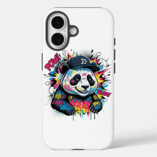 Farbiger Panda iPhone 16 Hülle